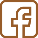 Facebook icon brown